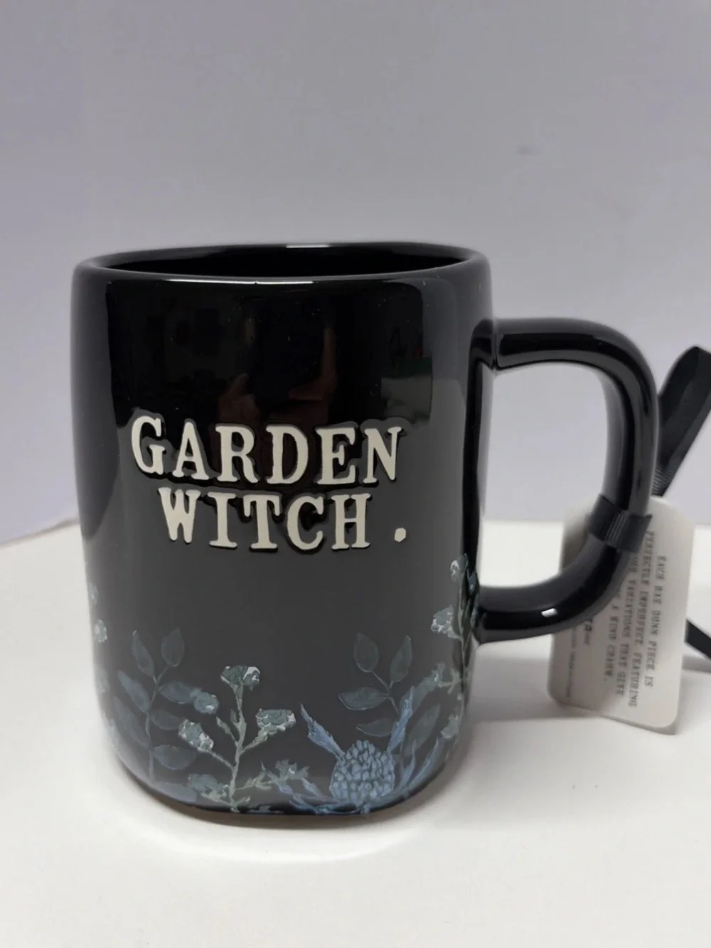 Rae Dunn Garden Witch Black Coffee Tea Mug